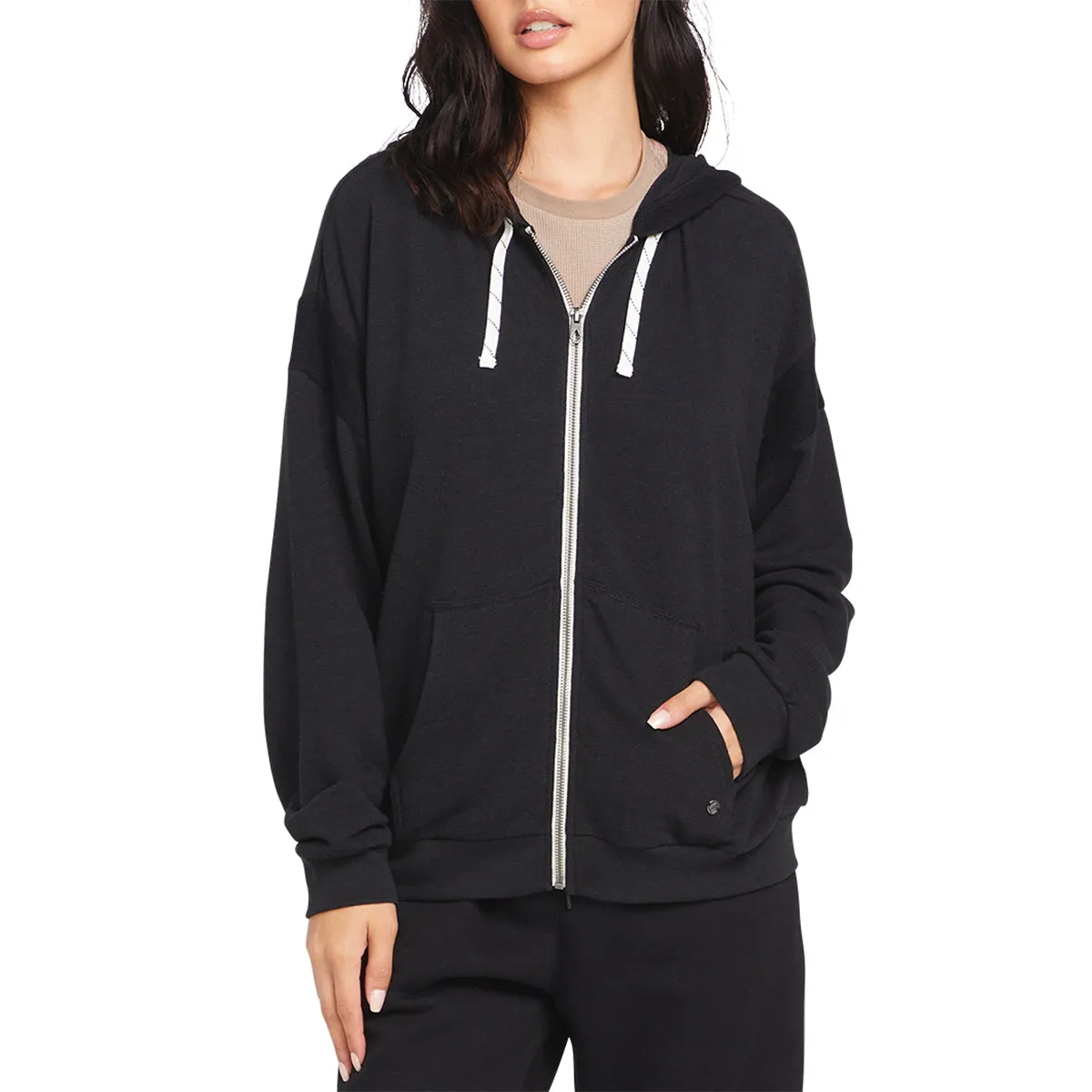 Volcom Women's Lived in Lounge Frenchie Zip Hoodie