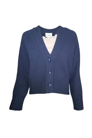 W. Cashmere Emily Cardigan 24FHA0157R1 | Navy