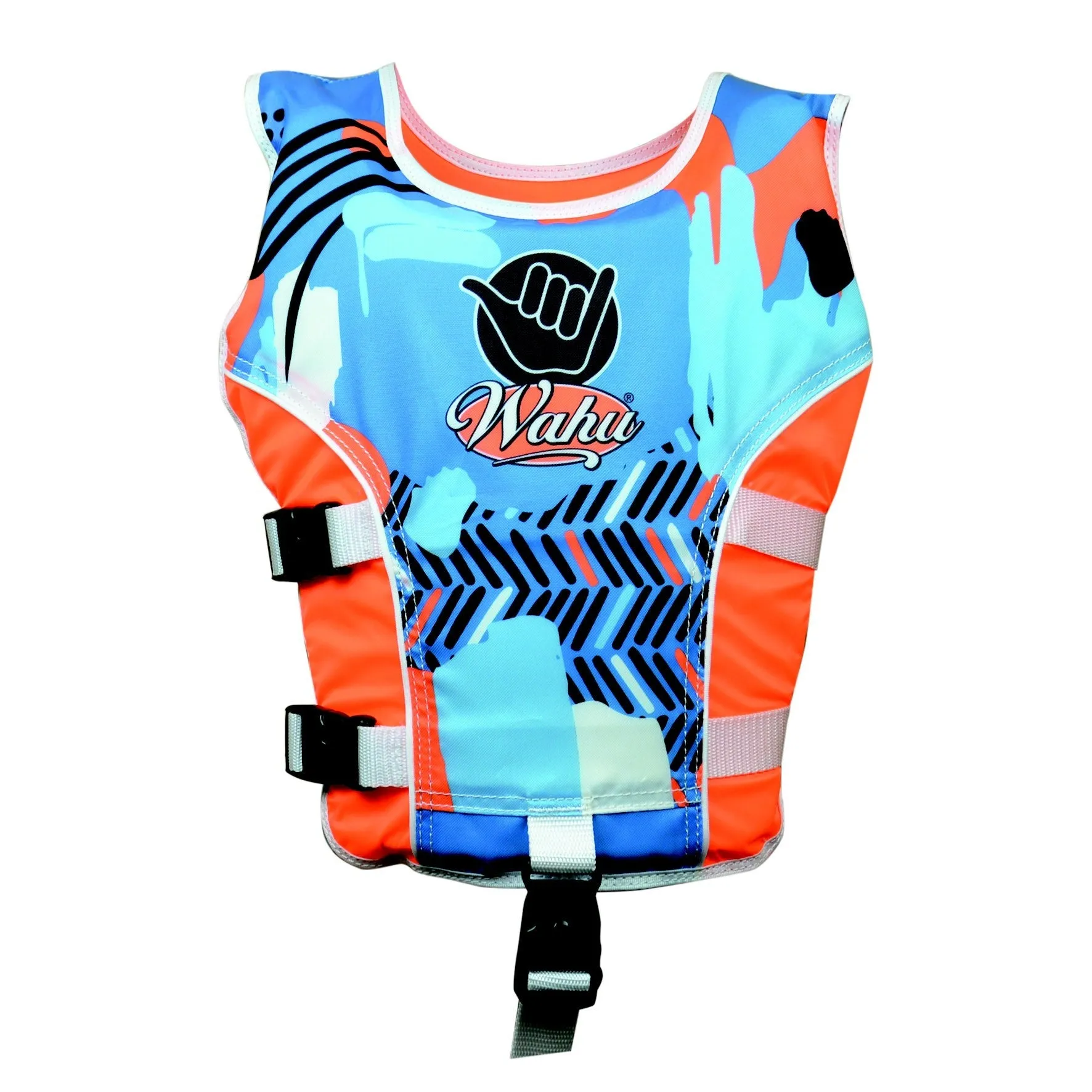 Wahu Swim Vest Child Medium 20-30Kg 4-5 Years Blue & Orange