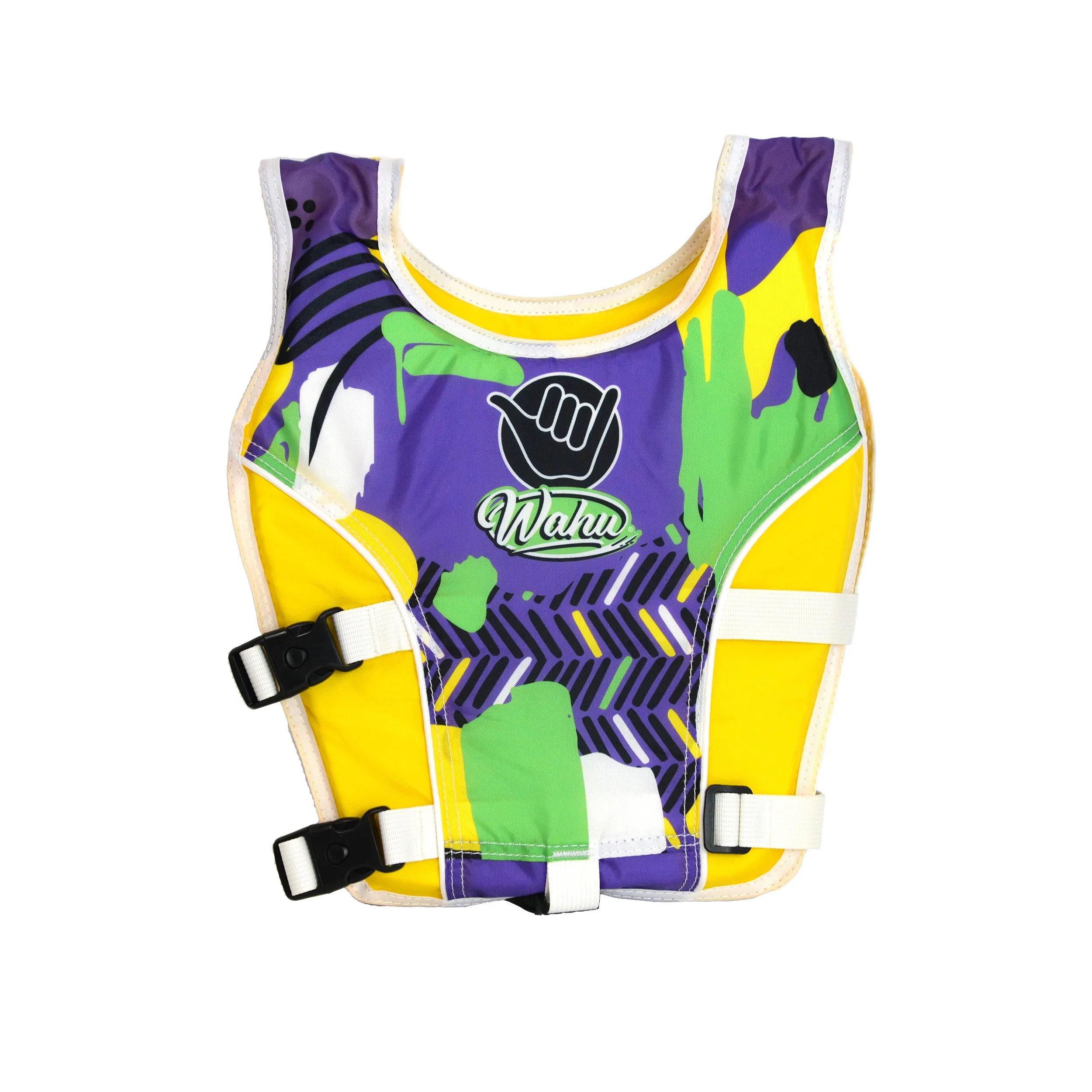 Wahu Swim Vest Child Medium 20-30Kg 4-5 Years Purple & Yellow