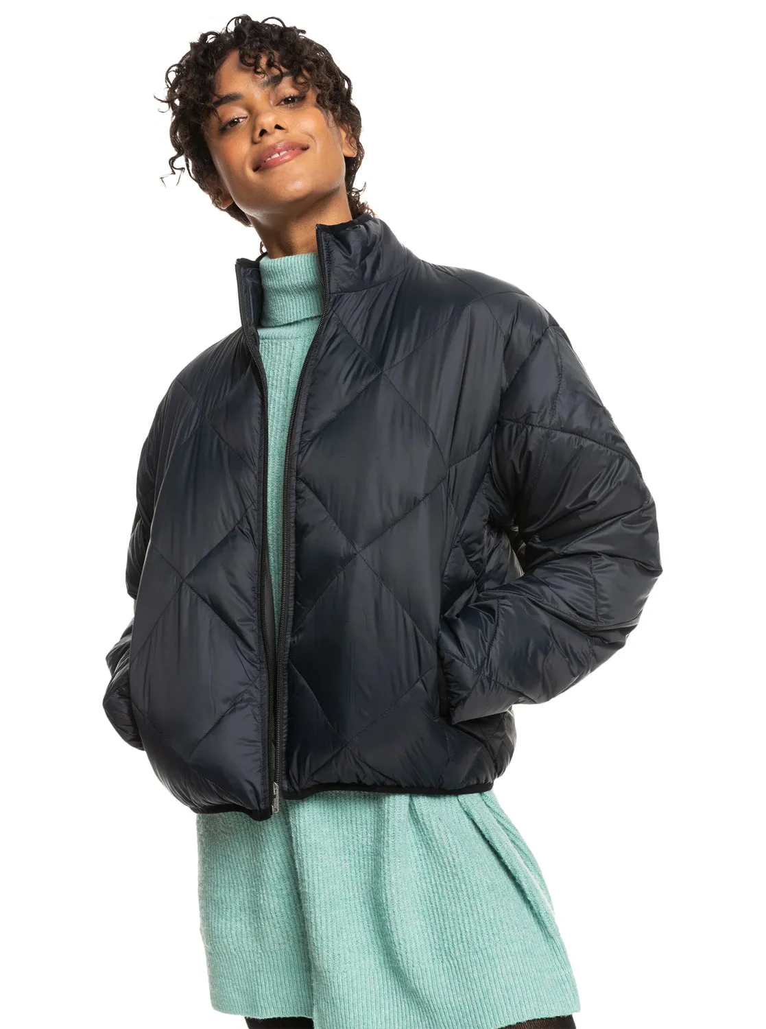 Wind Swept Lightweight Padded Packable Jacket - Anthracite