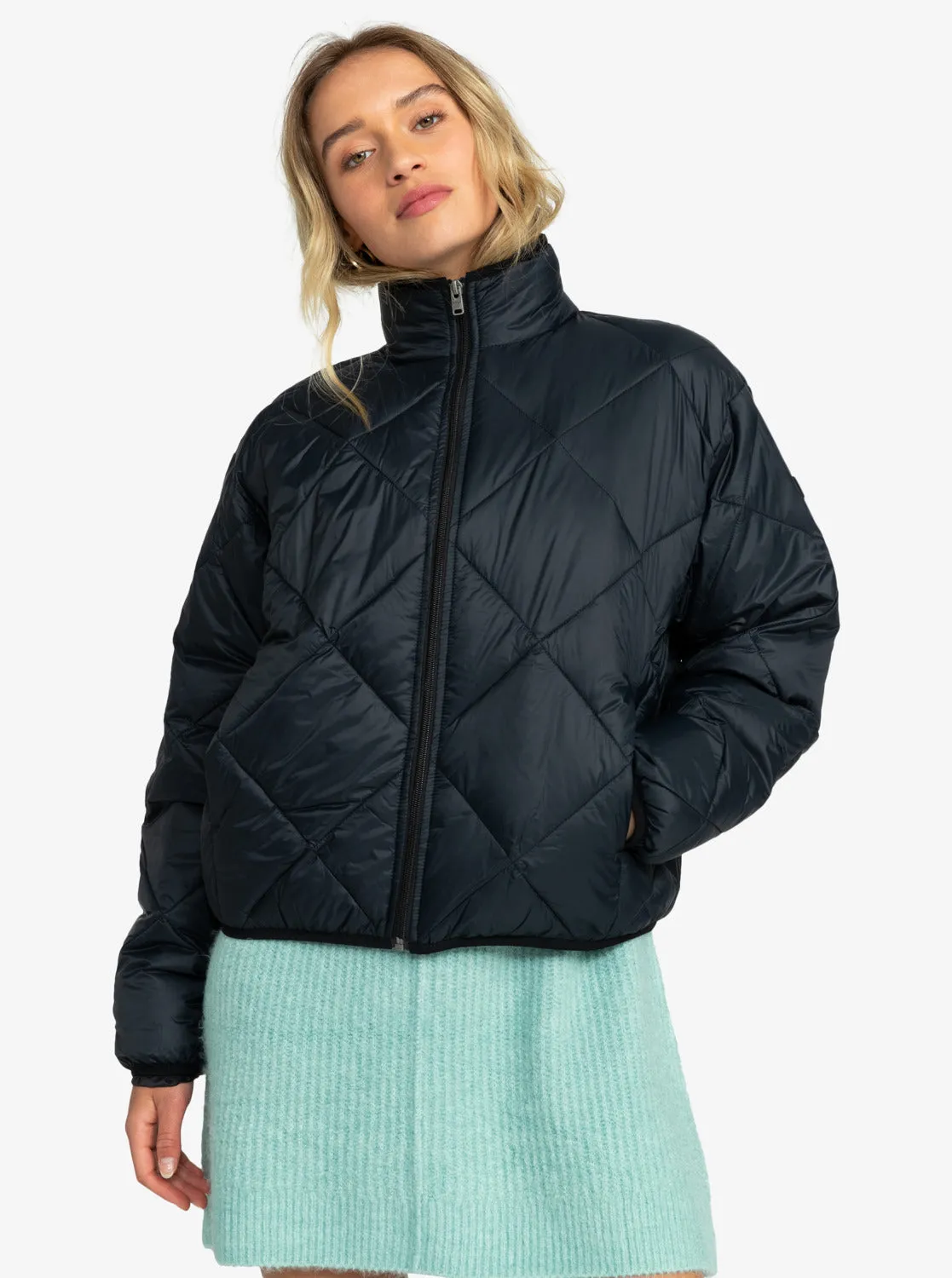 Wind Swept Lightweight Padded Packable Jacket - Anthracite