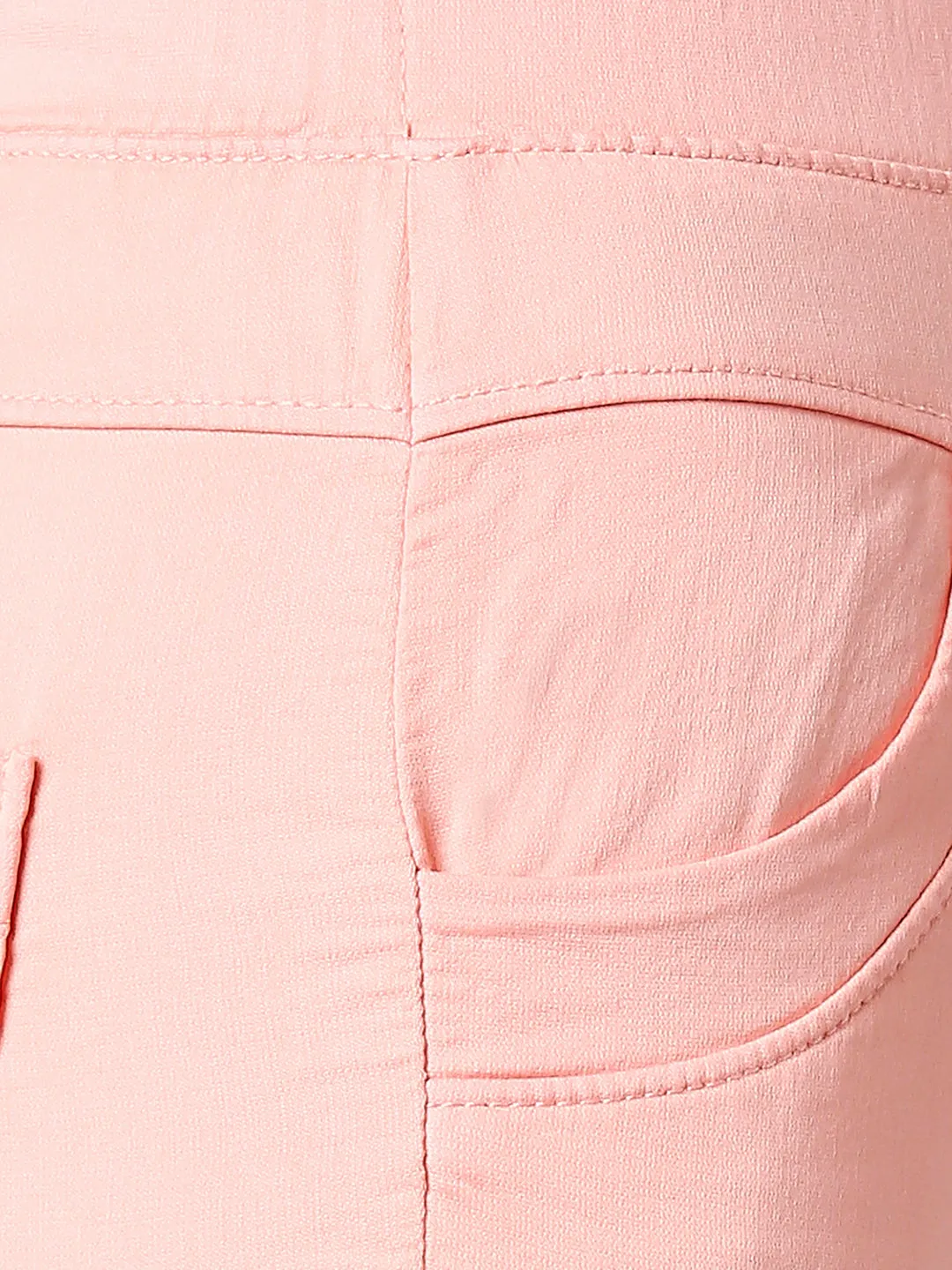 Women Blush Pink Super High-Rise Skinny Jegging