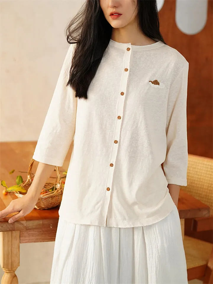 Women's Soft Comfort Cloud Pattern Knitted Shirts