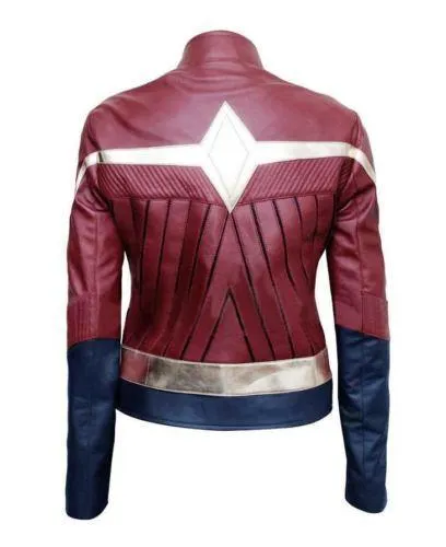 Wonder Woman New Stylish Ladies Halloween Costume Party Leather Jacket