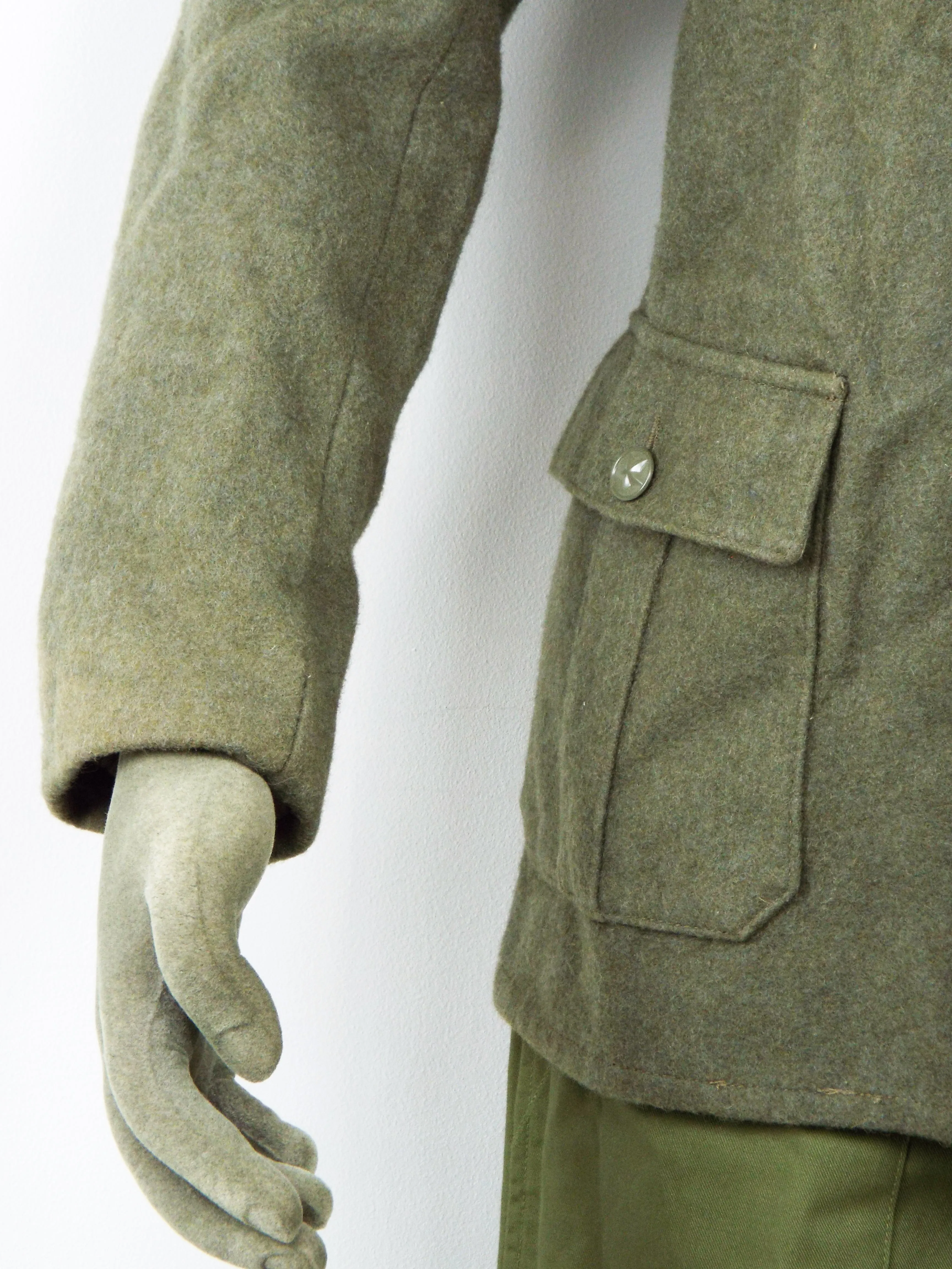 Yugoslavian Military Grey Wool Short Jacket - DISTRESSED RANGE